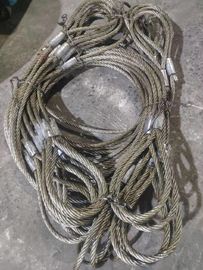 Aluminum Swaging Sleeve Spliced 4mm Steel Wire Rope Sling